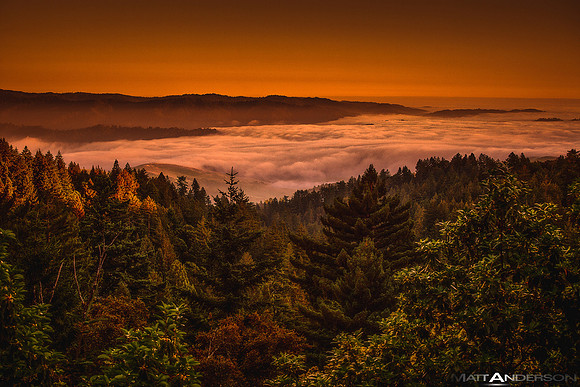 Halfmoon Bay Evening Glow, California by matt anderson