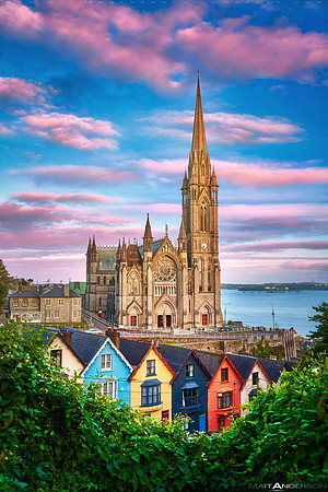 St. Colman's Cathedral at Sunset Vertical 2560px