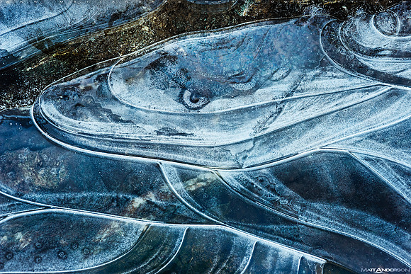 Ice Serpent - River Sligachan Ice Abstraction #7