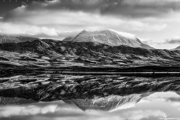 Loch Ba Reflections #2 BW 2560px