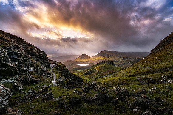 The Quiraing Landscape #5_aurora