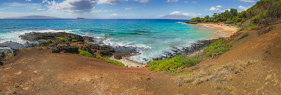 Little Beach Makena Beach Maui Pano Matt Anderson Getty
