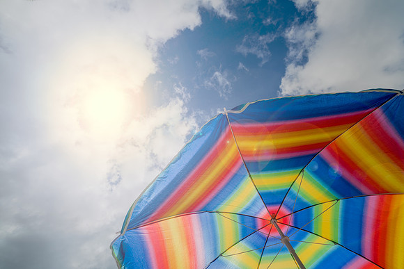 Kukio Beach Umbrella #1_Getty_MAnderson