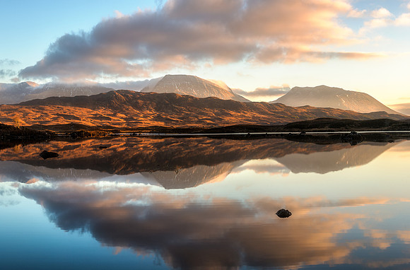 Lochan na h-Achlaise Reflections Panoramic #2 crop