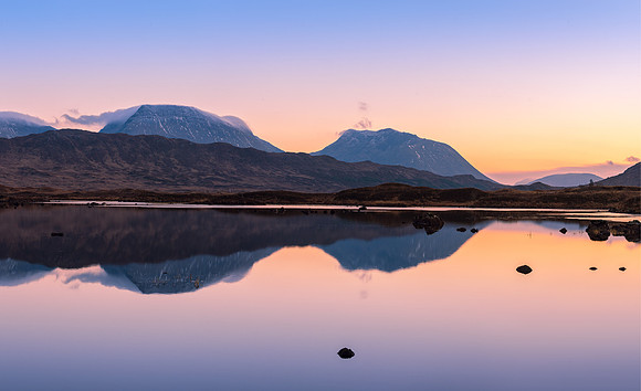 Lochan na h-Achlaise Reflections Panoramic #3 crop