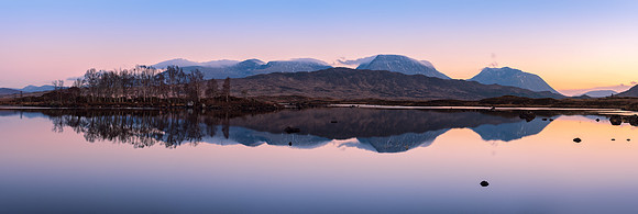 Lochan na h-Achlaise Reflections Panoramic #3