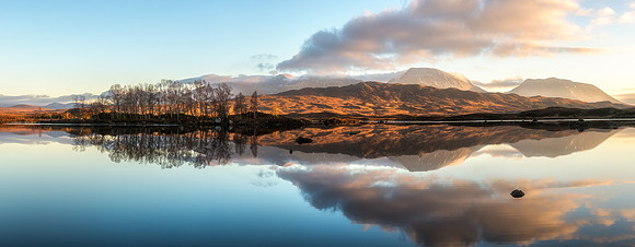 Lochan na h-Achlaise Reflections Panoramic #2
