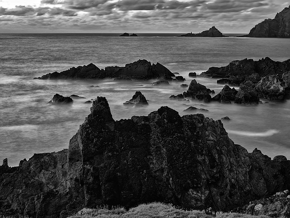 Coasts of Ireland #43 - Clogher Coastline BW 2560px