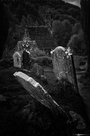 Saint Kevin's Church & Cemetery in BW 2560px