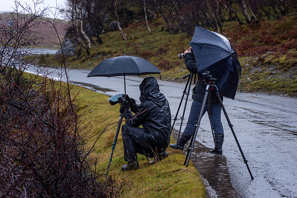 Photographers Rain Isle of Skye