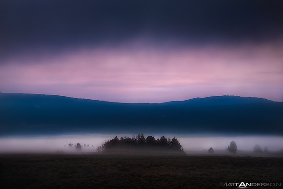 Foggy sunrise Grand Teton National Park by Matt Anderson by matt anderson