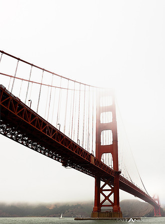 Golden Gate in Fog, #2 in Color by matt anderson